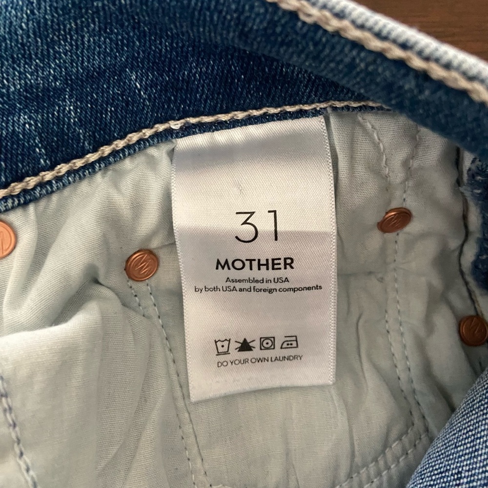 Mother Denim Weekender fray